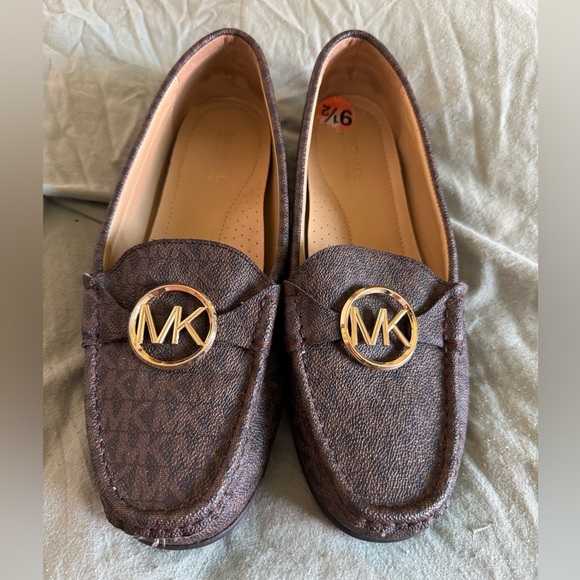 MK-CRAWFORD MOCCASIN LOAFERS SHOES SLIP-ON Michael Kors size 9.5 - Picture 1 of 5